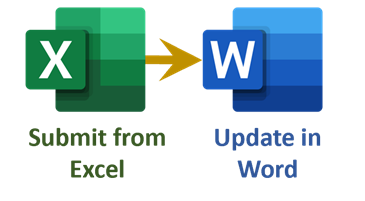 Excel to Word Logo